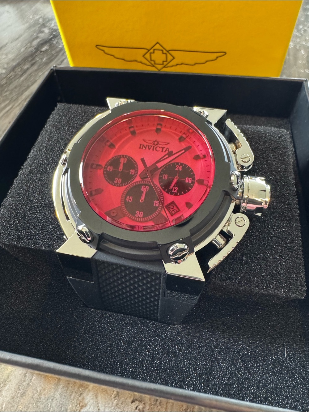 Invicta Coalition Forces X-Wing Men's Watch - 46mm Black/Red (49143)